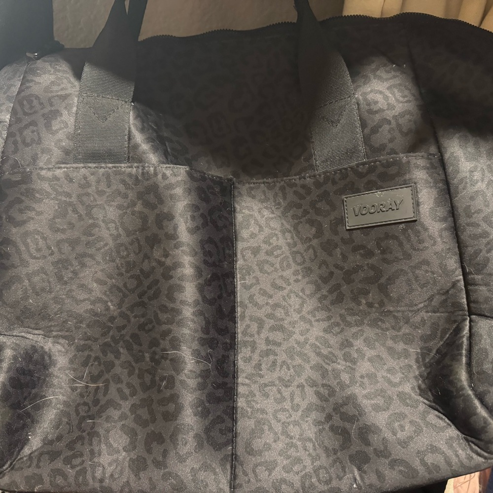 Vooray Black Leopard Tote Bag